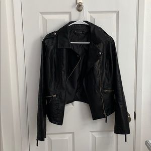 New Faux Leather Jacket Size M